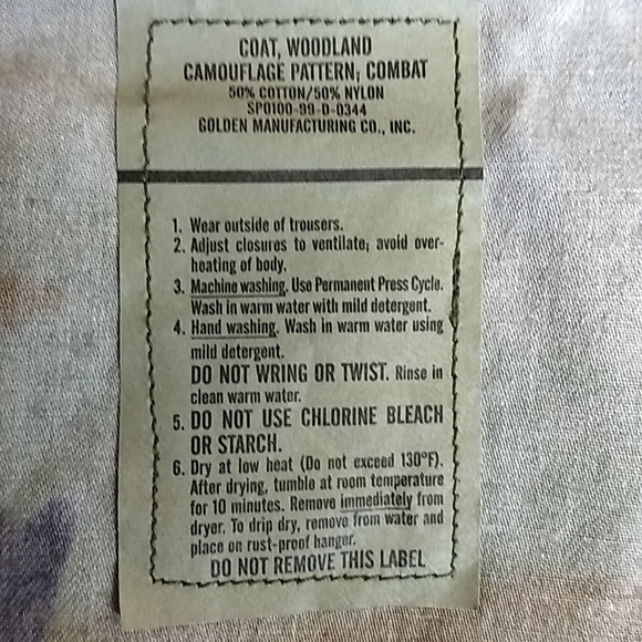 BDU Combat Coat - Picture 4 of 5